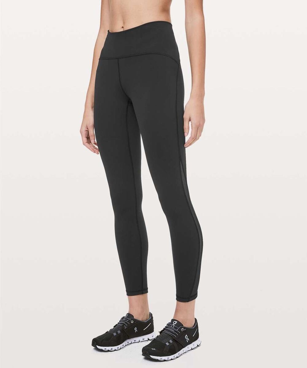 Lululemon Train Times 7/8 Pant *25" Black Womens Size 8 W5BJOS